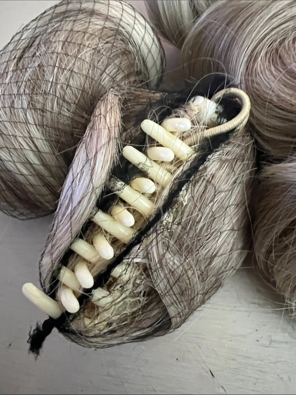 Neutral Blonde Clip-In Hair Bun with Hidden Comb - Unbranded